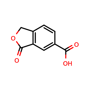 Chemical structure of phthalide-6-carboxylic acid , CAS 4743-61-7, AChemBlock L18007