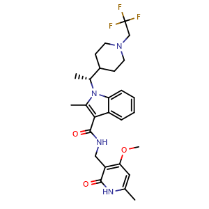Chemical structure of CPI-1205 , CAS 1621862-70-1, AChemBlock L18019