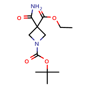 1-tert-butyl 3-ethyl 3-carbamoylazetidine-1,3-dicarboxylate
