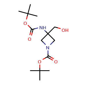 tert-butyl 3-{[(tert-butoxy)carbonyl]amino}-3-(hydroxymethyl)azetidine-1-carboxylate