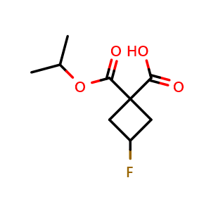 3-fluoro-1-[(propan-2-yloxy)carbonyl]cyclobutane-1-carboxylic acid