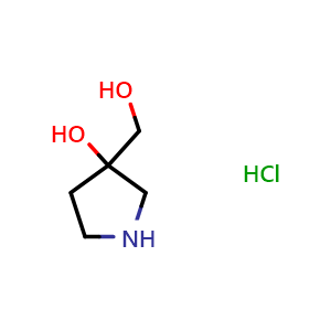 3-(hydroxymethyl)pyrrolidin-3-ol hydrochloride