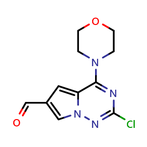 2-chloro-4-(morpholin-4-yl)pyrrolo[2,1-f][1,2,4]triazine-6-carbaldehyde