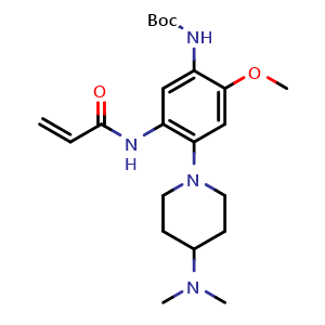 tert-butyl N-(4-(4-(dimethylamino)piperidine-1-yl)-2-methoxy-5-(prop-2-enamido)phenyl)carbamate