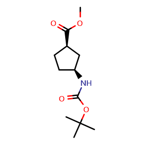 methyl (1R,3S)-3-{[(tert-butoxy)carbonyl]amino}cyclopentane-1-carboxylate