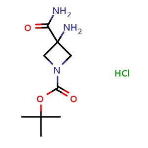 tert-butyl 3-amino-3-carbamoylazetidine-1-carboxylate hydrochloride