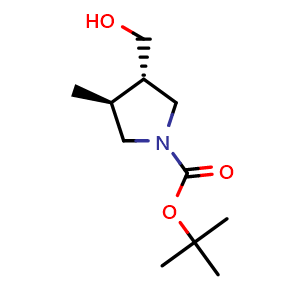 trans-tert-butyl 3-(Hydroxymethyl)-4-methylpyrrolidine-1-carboxylate