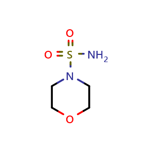 Chemical structure of morpholine-4-sulfonamide , CAS 25999-04-6, AChemBlock L18321