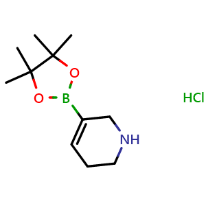5-(4,4,5,5-tetramethyl-1,3,2-dioxaborolan-2-yl)-1,2,3,6-tetrahydropyridine hydrochloride