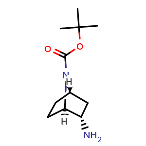 Chemical structure of (1r,2s,4s)-rel-2-amino-7-boc-7-azabicyclo[2.2.1]heptane , CAS 500556-93-4, AChemBlock L18404