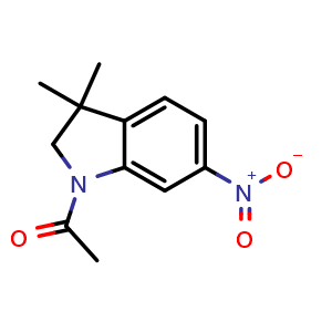 1-(3,3-dimethyl-6-nitro-2,3-dihydro-1H-indol-1-yl)ethan-1-one