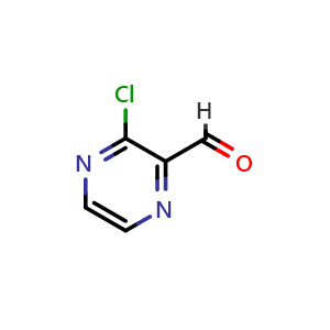 Chemical structure of 3-chloropyrazine-2-carbaldehyde , CAS 121246-96-6, AChemBlock L18467