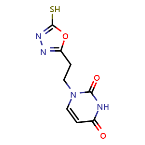 1-[2-(5-mercapto-1,3,4-oxadiazol-2-yl)ethyl]pyrimidine-2,4(1H,3H)-dione