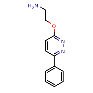 Chemical structure of {2-[(6-phenylpyridazin-3-yl)oxy]ethyl}amine , CAS 1283108-51-9, AChemBlock L18570