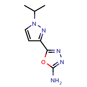 5-(1-isopropyl-1H-pyrazol-3-yl)-1,3,4-oxadiazol-2-amine
