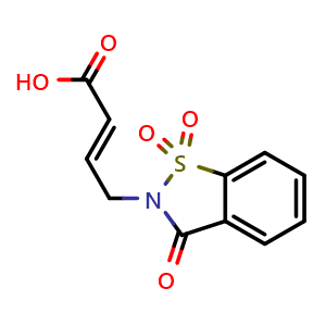 (2E)-4-(1,1-Dioxido-3-oxo-1,2-benzisothiazol-2(3H)-yl)but-2-enoic acid