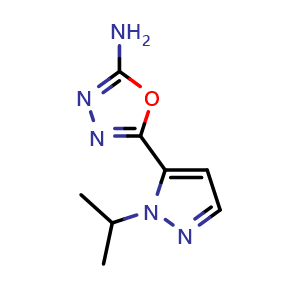 5-(1-isopropyl-1H-pyrazol-5-yl)-1,3,4-oxadiazol-2-amine