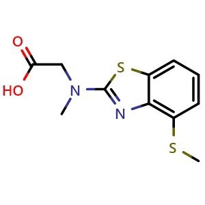 N-methyl-N-[4-(methylthio)-1,3-benzothiazol-2-yl]glycine