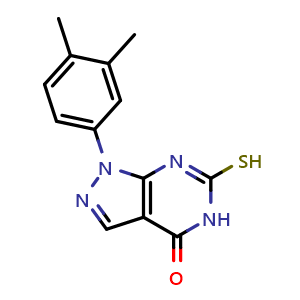 1-(3,4-dimethylphenyl)-6-mercapto-1,5-dihydro-4H-pyrazolo[3,4-d]pyrimidin-4-one
