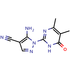 5-amino-1-(4,5-dimethyl-6-oxo-1,6-dihydropyrimidin-2-yl)-1{H}-pyrazole-4-carbonitrile