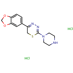 5-(1,3-benzodioxol-5-yl)-2-piperazin-1-yl-6H-1,3,4-thiadiazine dihydrochloride