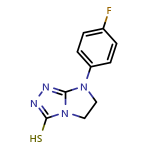 7-(4-fluorophenyl)-6,7-dihydro-5H-imidazo[2,1-c][1,2,4]triazole-3-thiol