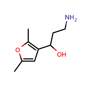 3-amino-1-(2,5-dimethylfuran-3-yl)propan-1-ol