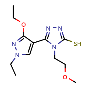 5-(3-ethoxy-1-ethyl-1H-pyrazol-4-yl)-4-(2-methoxyethyl)-4H-1,2,4-triazole-3-thiol