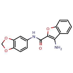 3-amino-N-1,3-benzodioxol-5-yl-1-benzofuran-2-carboxamide