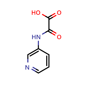 Chemical structure of [(pyridin-3-yl)carbamoyl]formic acid , CAS 57727-33-0, AChemBlock L18737