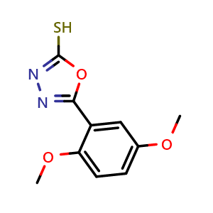 5-(2,5-dimethoxyphenyl)-1,3,4-oxadiazole-2-thiol