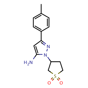 1-(1,1-dioxidotetrahydro-3-thienyl)-3-(4-methylphenyl)-1H-pyrazol-5-amine