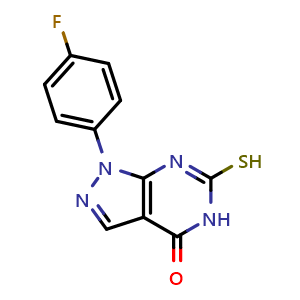 1-(4-fluorophenyl)-6-mercapto-1,5-dihydro-4H-pyrazolo[3,4-d]pyrimidin-4-one
