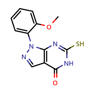6-mercapto-1-(2-methoxyphenyl)-1,5-dihydro-4H-pyrazolo[3,4-d]pyrimidin-4-one
