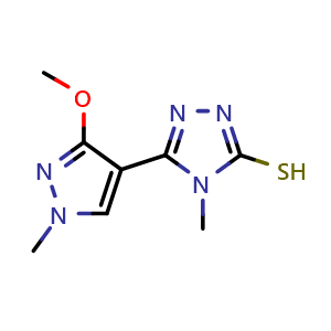 5-(3-methoxy-1-methyl-1H-pyrazol-4-yl)-4-methyl-4H-1,2,4-triazole-3-thiol
