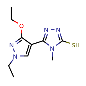 5-(3-ethoxy-1-ethyl-1H-pyrazol-4-yl)-4-methyl-4H-1,2,4-triazole-3-thiol