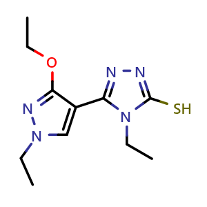 5-(3-ethoxy-1-ethyl-1H-pyrazol-4-yl)-4-ethyl-4H-1,2,4-triazole-3-thiol