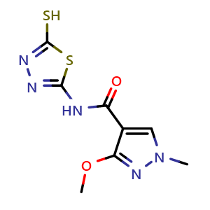 N-(5-mercapto-1,3,4-thiadiazol-2-yl)-3-methoxy-1-methyl-1H-pyrazole-4-carboxamide