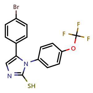 5-(4-bromophenyl)-1-[4-(trifluoromethoxy)phenyl]-1H-imidazole-2-thiol