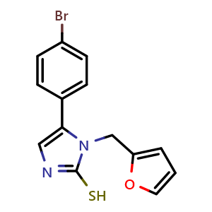 5-(4-bromophenyl)-1-(2-furylmethyl)-1H-imidazole-2-thiol