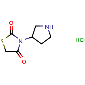 3-(pyrrolidin-3-yl)thiazolidine-2,4-dione hydrochloride