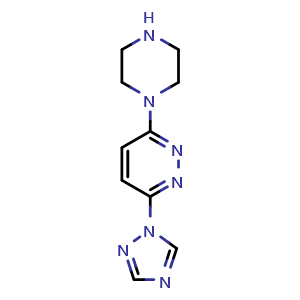 3-(piperazin-1-yl)-6-(1H-1,2,4-triazol-1-yl)pyridazine