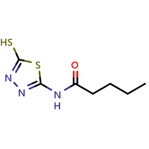 {N}-(5-mercapto-1,3,4-thiadiazol-2-yl)pentanamide