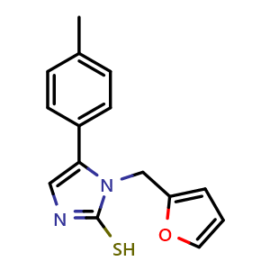 1-(2-furylmethyl)-5-(4-methylphenyl)-1H-imidazole-2-thiol