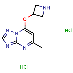 3-({5-methyl-[1,2,4]triazolo[1,5-a]pyrimidin-7-yl}oxy)azetidine dihydrochloride