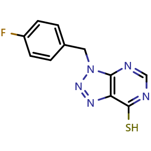 3-(4-fluorobenzyl)-3H-[1,2,3]triazolo[4,5-d]pyrimidine-7-thiol