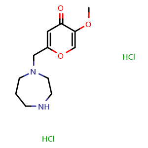 2-((1,4-diazepan-1-yl)methyl)-5-methoxy-4H-pyran-4-one dihydrochloride