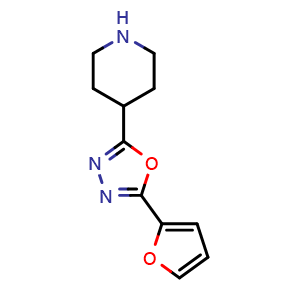 4-[5-(2-furyl)-1,3,4-oxadiazol-2-yl]piperidine