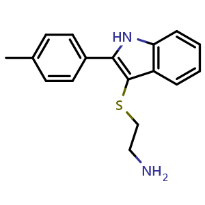 (2-{[2-(4-Methylphenyl)-1H-indol-3-yl]thio}ethyl)amine