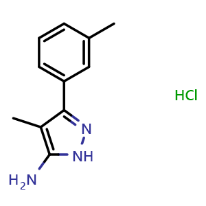 4-methyl-3-(3-methylphenyl)-1H-pyrazol-5-amine hydrochloride